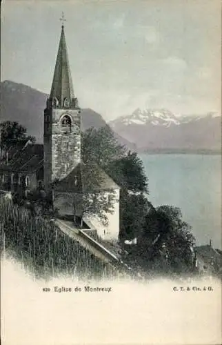 Ak Montreux Kanton Waadt Schweiz, Kirche