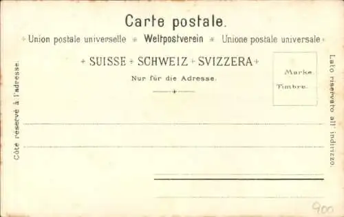 Litho Zürich Stadt Schweiz, Gesamtansicht