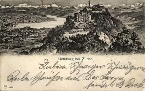 Ak Zürich Stadt Schweiz, Uetliberg