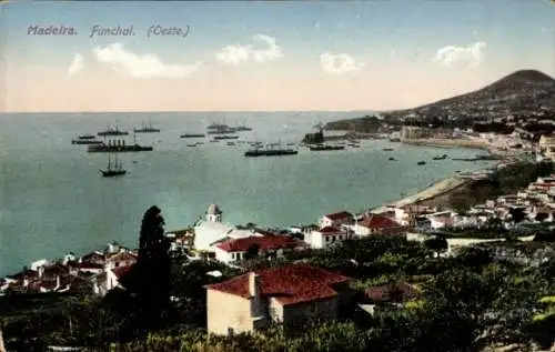 Ak Funchal Insel Madeira Portugal, Panorama