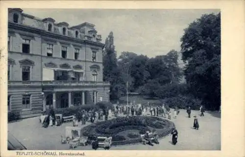 Ak Teplice Šanov Teplitz Schönau Region Aussig, Herrnhausbad