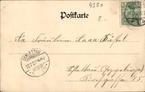 Ak Bernburg an der Saale, Kaiserliches Postamt