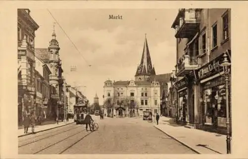 Ak Bernburg an der Saale, Markt