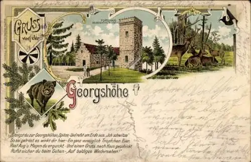 Litho Thale im Harz, Forsthaus Georgshöhe