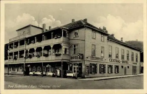 Ak Bad Suderode Quedlinburg im Harz, Central Hotel