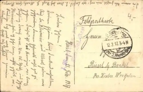 Ak Deutsches Kriegsschiff, SMS Karlsruhe, Kleiner Kreuzer
