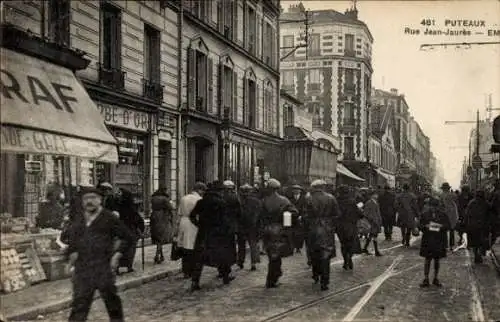 Ak Puteaux Hauts de Seine, Rue Jean Jaurès