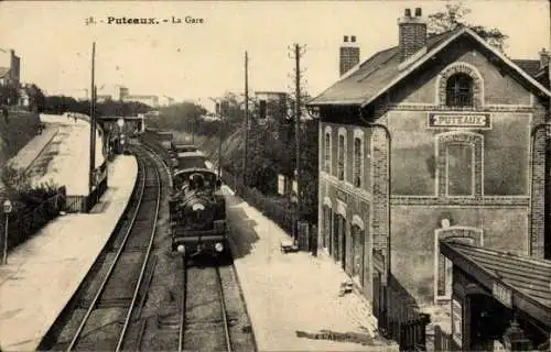 CPA Puteaux Hauts de Seine, Gare