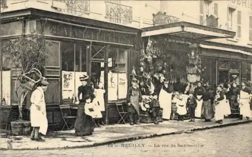 CPA Neuilly sur Seine Hauts de Seine, Rue de Sablonville