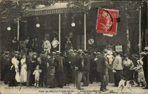 Ak Neuilly sur Seine Hauts de Seine, Kundgebung