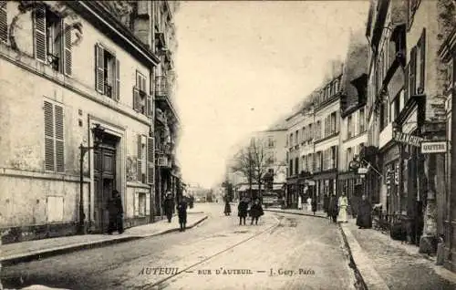 Ak Paris XVI Passy Auteuil, Rue d'Auteuil