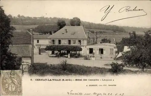 Ak Cernay-la-Ville Yvelines, Hotel des Cascades Leopold