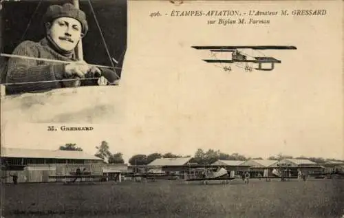 CPA Etampes-Aviation, Aviateur M. Gessard, Biplan Farman