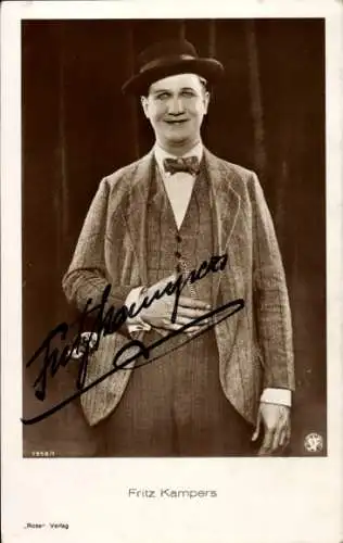 Ak Schauspieler Fritz Kampers, Portrait, Autogramm