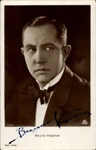 Ak Schauspieler Bruno Kastner, Portrait, Autogramm