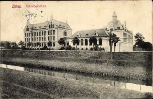 Ak Zittau in Sachsen, Schliebenschule