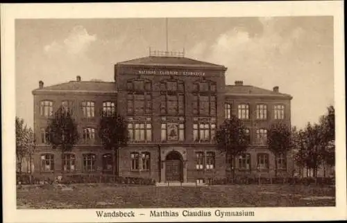 Ak Hamburg Wandsbek, Matthias Claudius Gymnasium