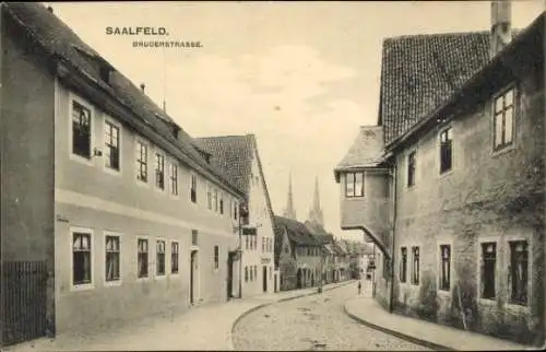 Ak Saalfeld an der Saale Thüringen, Bruderstraße