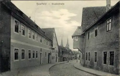 Ak Saalfeld an der Saale Thüringen, Bruderstraße