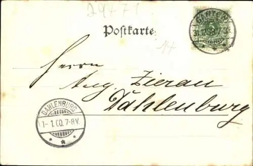 Ak Gartow im Wendland, Kirche, Schloss, Spring