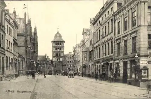 Ak Hansestadt Lübeck, Burgstraße