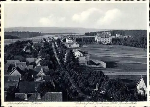 Ak Friedrichsbrunn Thale im Harz, Unterdorf mit Kurhaus und Hotel Brockenblick