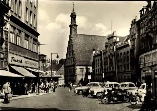 Ak Zwickau in Sachsen, Am Hauptmarkt, Feinkost, Autos