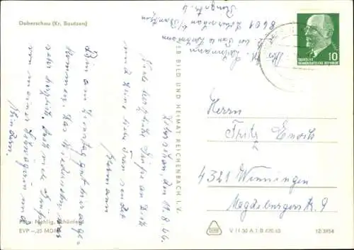 Ak Doberschau Gaußig in der Oberlausitz, Teilansicht