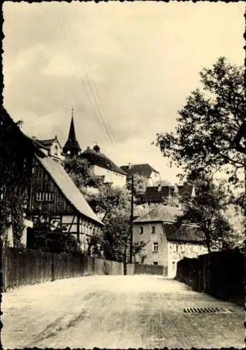 Ak Kohren Sahlis Frohburg Sachsen, Straßenpartie