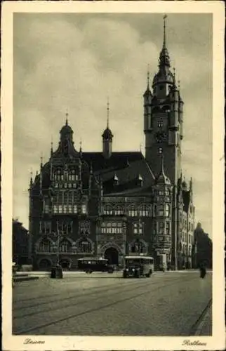 Ak Dessau in Sachsen Anhalt, Rathaus