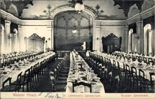 Ak Dresden Weißer Hirsch, Dr. Lahmann's-Sanatorium, Großer Speisesaal