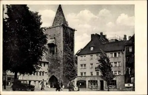 Ak Jena in Thüringen, Johannisplatz mit Tor