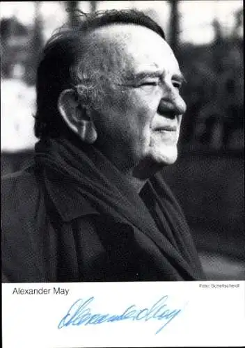 Ak Schauspieler Alexander May, Portrait, Autogramm