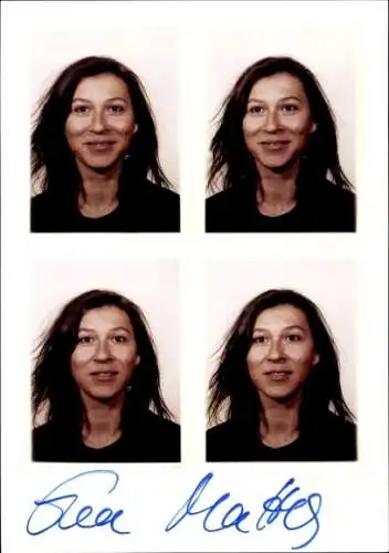 Ak Schauspielerin Eva Mattes, Portrait, Autogramm