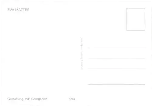 Ak Schauspielerin Eva Mattes, Portrait, Autogramm