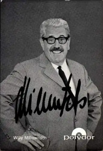 Ak Schauspieler Willy Millowitsch, Portrait, Autogramm