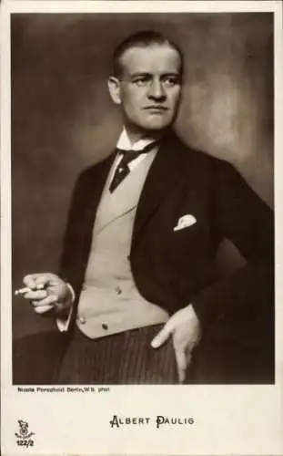 Ak Schauspieler Albert Paulig, Portrait