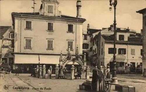 Ak Capodistria Koper Gafers Slowenien, Place da Ponte