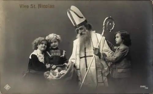 Foto Ak Der heilige Nikolaus, Kleinkinder, Portrait