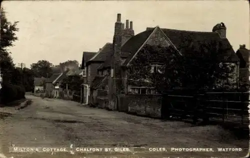 Foto Ak Chalfont St Giles Buckinghamshire England, Milton's Cottage