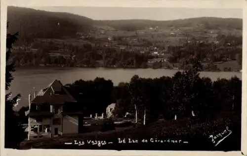 Foto Ak Gérardmer Lothringen Vosges, See, Panorama