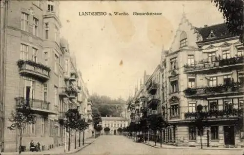 Ak Gorzów Wielkopolski Landsberg an der Warthe Ostbrandenburg, Bismarckstraße