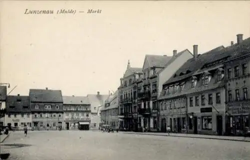 Ak Lunzenau in Sachsen, Markt