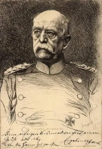 Künstler Ak Otto von Bismarck, Herzog zu Lauenburg, Berlin, Bismarck Kommers am 6. April 1907