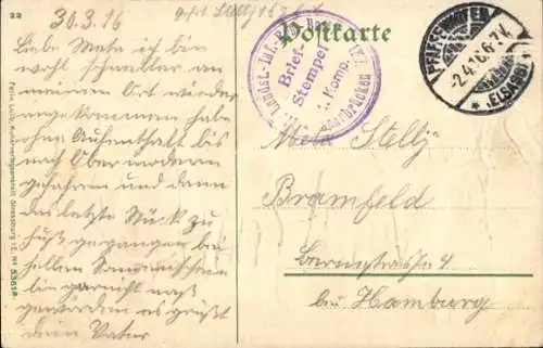 Präge Ak Elsässer Trachten, Brautwerbung im Elsass