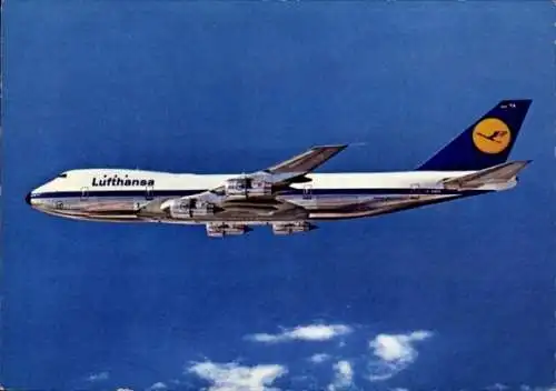 Ak Boeing Jet 747, Lufthansa, Deutsches Passagierflugzeug