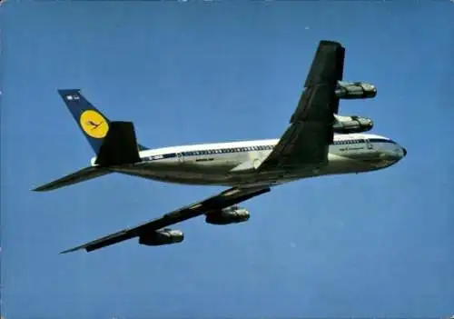 Ak Passagierflugzeug Lufthansa, Boeing 707 Intercontinental Jet