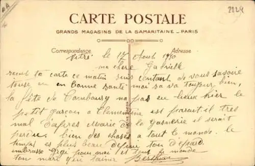 Ak Kind auf einem Dreirad