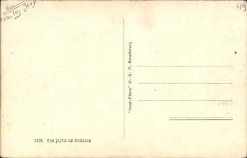 Ak Une partie de Dominos, Araber