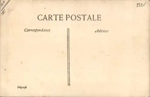 Ak Mädchen mit Diablo